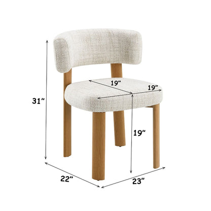 Ogin - Side Chair (Set of 2) - Beige & Gray