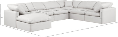 Indulge - Faux Leather 7 Piece Modular Sectional