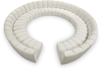Infinity - 12 Piece Velvet Modular Sectional