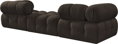 Ames - 3 Piece Boucle Modular Sofa With 1 Backless Seat