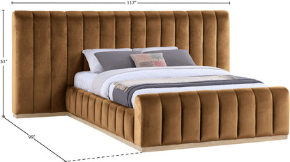 Amara - Velvet Upholstered Bed
