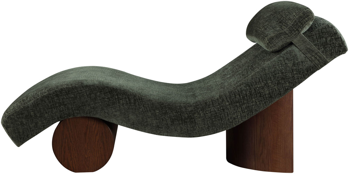Marcella - Chaise Lounge - Walnut Base