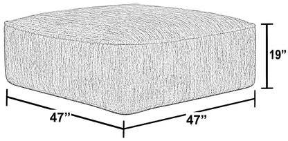Bucktown - Cocktail Ottoman - Parchment