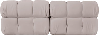 Orin - Velvet Performance Fabric Upholstered 2 Piece Modular Sofa