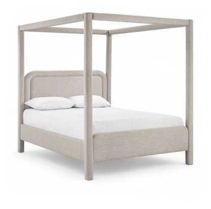 Salina - Linen Textured Fabric Upholstered Bed