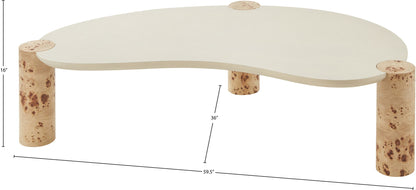 Thor - Burl Wood Coffee Table - Natural