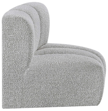 Arc - Boucle Fabric Curved Corner Chair