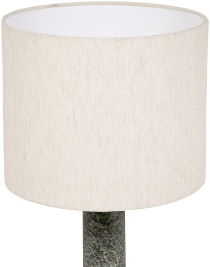 Opaline - Linen Textured Fabric And Brass Table Lamp