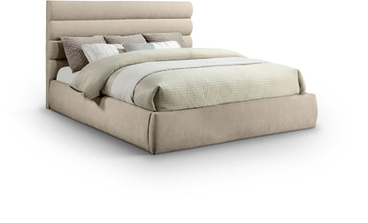 Adam - Chenille Fabric Bed With 52" Headboard