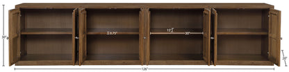 Vero - Solid Wood And Oak Venee Sideboard/Buffet