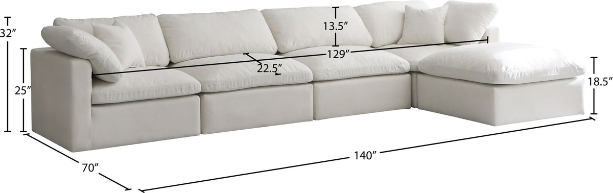 Plush - 5 Piece Modular Sectional