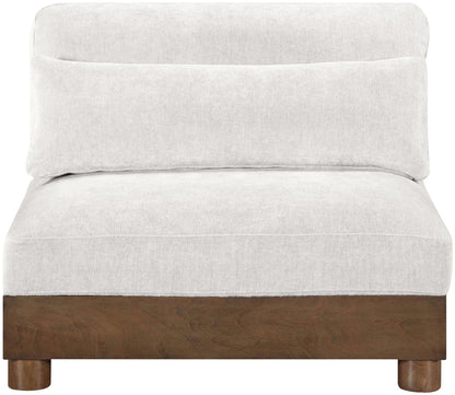 Turin - Chenille Fabric Upholstered Modular Armless Chair