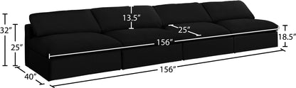 Serene - Modular Armless 4 Seat Sofa