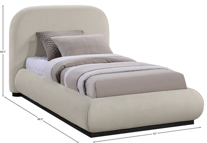 Vaughn - Chenille Bed With Black Base