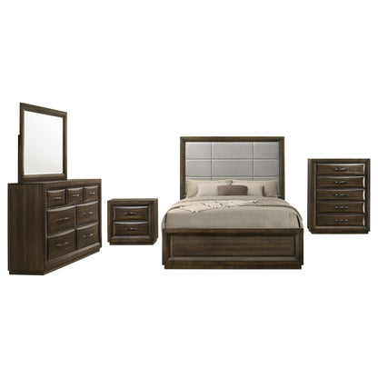 Atlas 5-piece Eastern King Bedroom Set Dark Oak