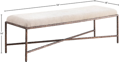 Valley - Bench With Bronze Frame