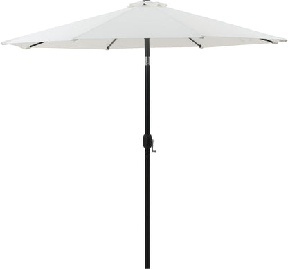 Fiji - Aluminum Patio Umbrella With Round White And Black Base