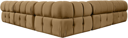 Orin - Velvet Fabric 5 Piece Modular Sectional