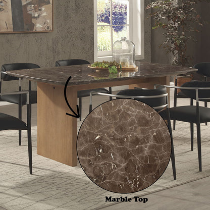 Jaramillo - Dining Table - Marble Top & Natural Finish