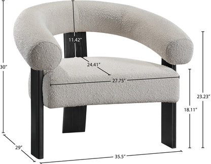Winston - Accent Chair With Black Legs