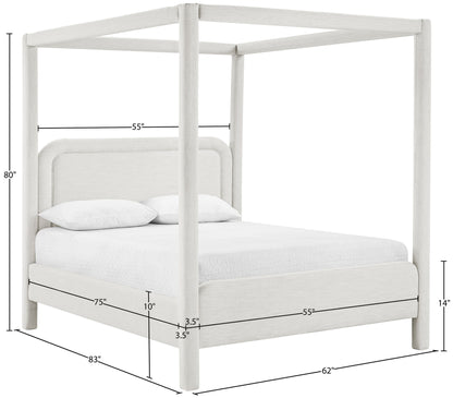 Salina - Linen Textured Fabric Upholstered Bed