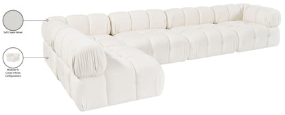 Orin - Velvet 5 Piece Modular Sectional