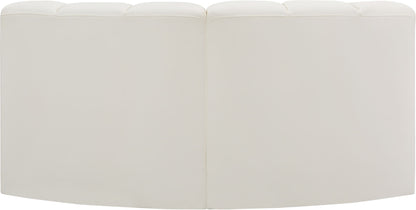 Arc - Faux Leather 2 Piece Modular Sofa
