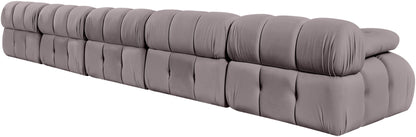 Orin - Velvet 5 Piece Modular Armless Sofa