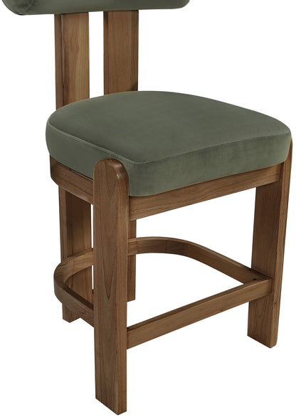 Arienzo - Velvet Upholstered Counter Stool (Set of 2)