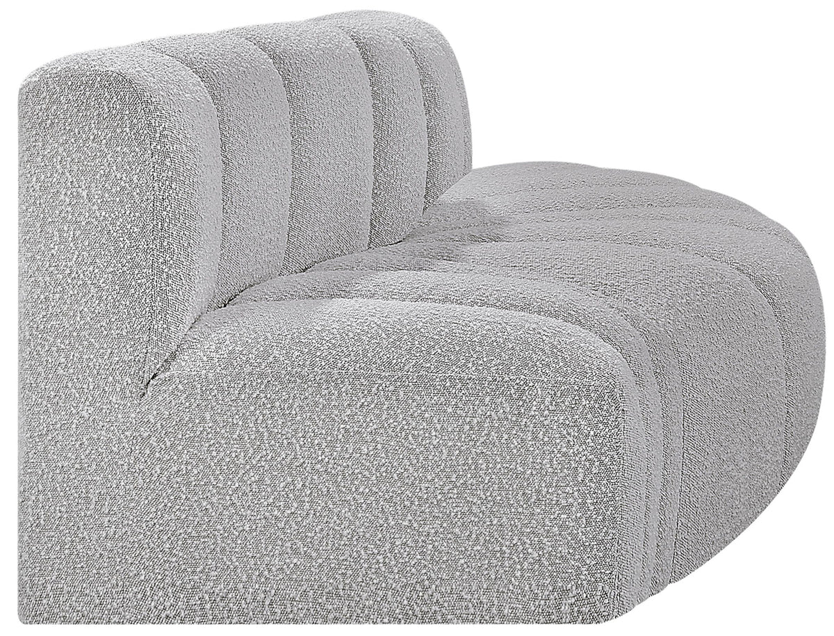 Arc - Boucle Fabric 3 Piece Modular Sofa