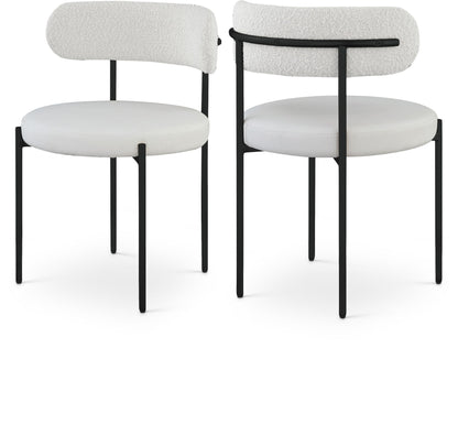 Beacon - Faux Leather Dining Chair With Black Legs (Set of 2)