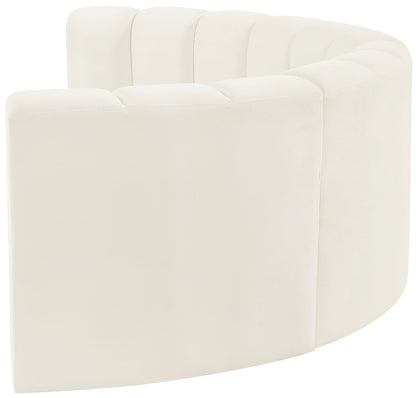 Arc - Velvet 4 Piece U-Shaped Modular Sofa