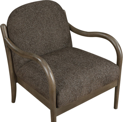 Helmsley - Performance Fabric Upholstered Accent Chair - Brown Frame