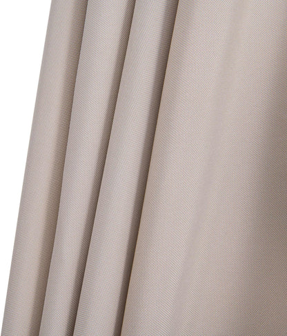 Fiji - Aluminum Patio Umbrella With Round Teak And White Base