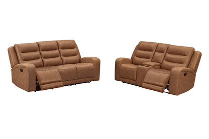 Napa - Manual Triple Recline Sofa - Wrangler Clay
