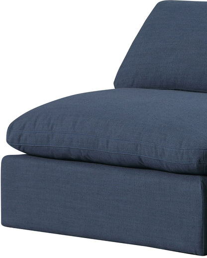 Comfy - 5 Piece Linen Modular Corner Armless Sectional