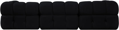 Orin - Velvet Performance Fabric Upholstered 3 Piece Modular Sofa