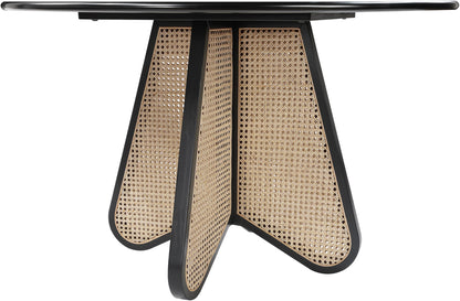 Butterfly - Solid Wood And Natural Cane Table