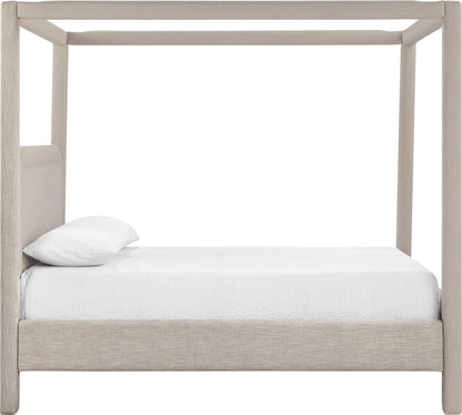 Salina - Linen Textured Fabric Upholstered Bed