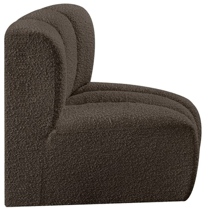 Arc - Boucle Fabric Curved Corner Chair
