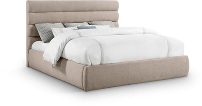 Adam - Linen Fabric Bed With 52" Headboard