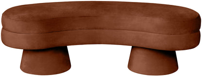 Zenna - Velvet Bench - Cognac