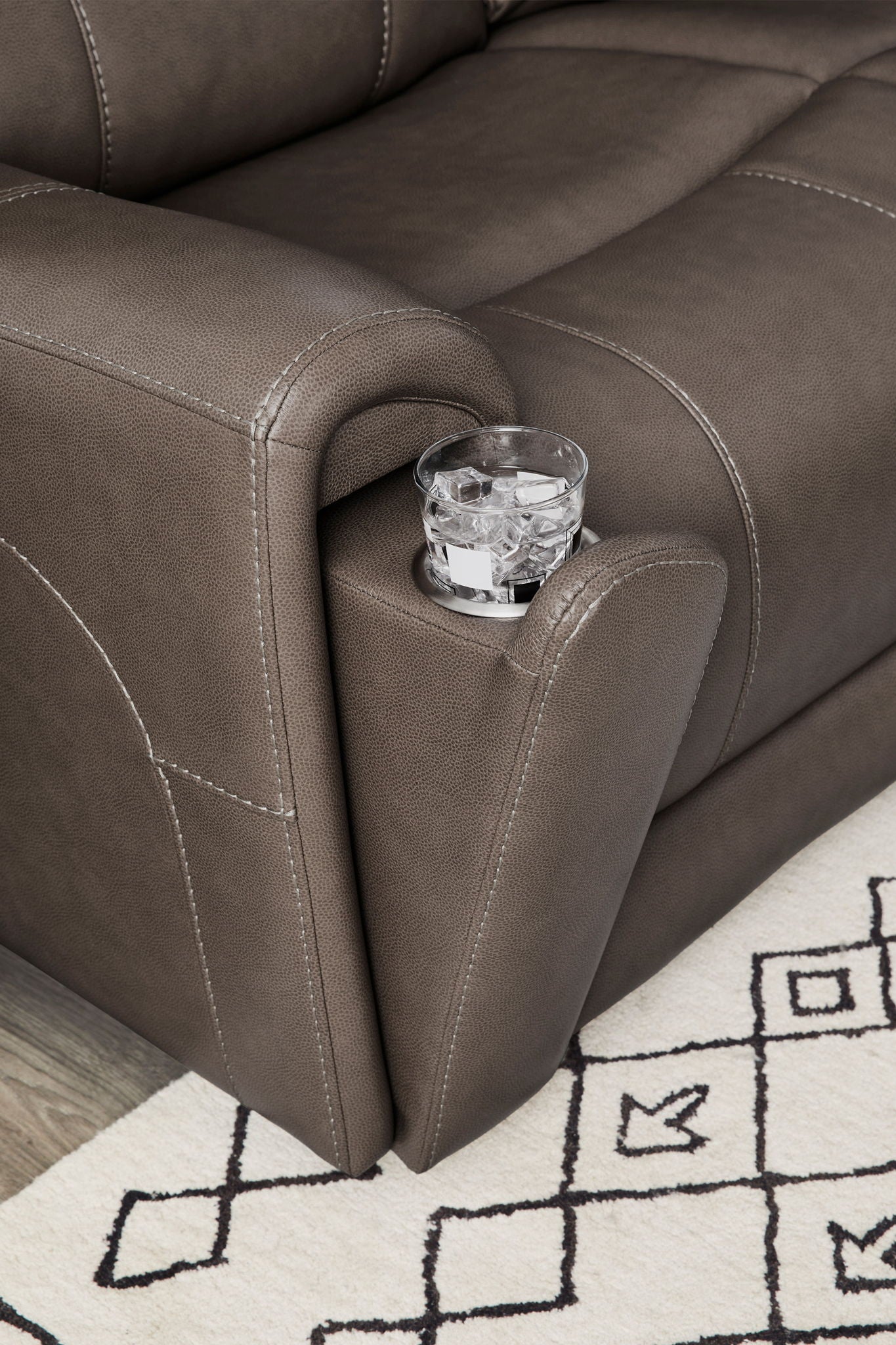 Hancock - Zero Gravity Power Reclining Console Loveseat P3