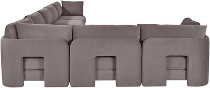 Hammond - Velvet Performance Fabric Upholstered 7 Piece Sectional