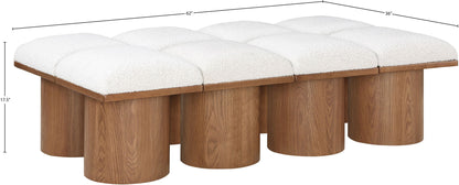 Pavilion - 8 Piece Modular Bench With Brown Base