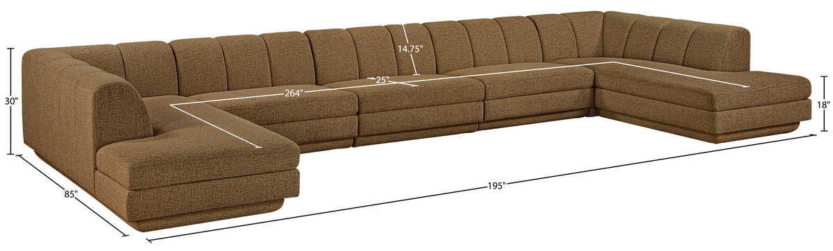Modari - Sectional - Brown