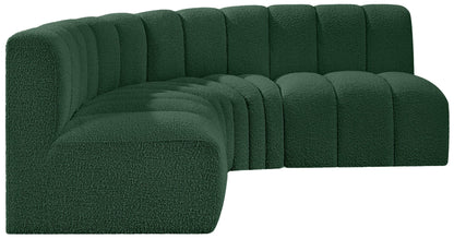 Arc - Boucle Fabric 4 Piece Corner Modular Sofa