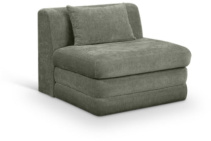 Stellar - Chenille Fabric Upholstered Modular Armless Chair