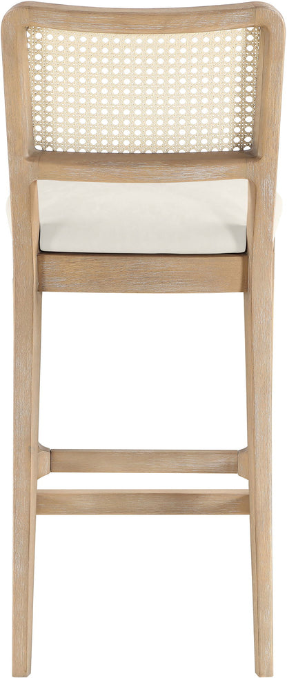 Atrium - Upholstered Bar Stool (Set of 2) - Brushed Natural Frame