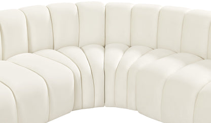 Arc - Velvet 8 Piece Curved Modular Sofa